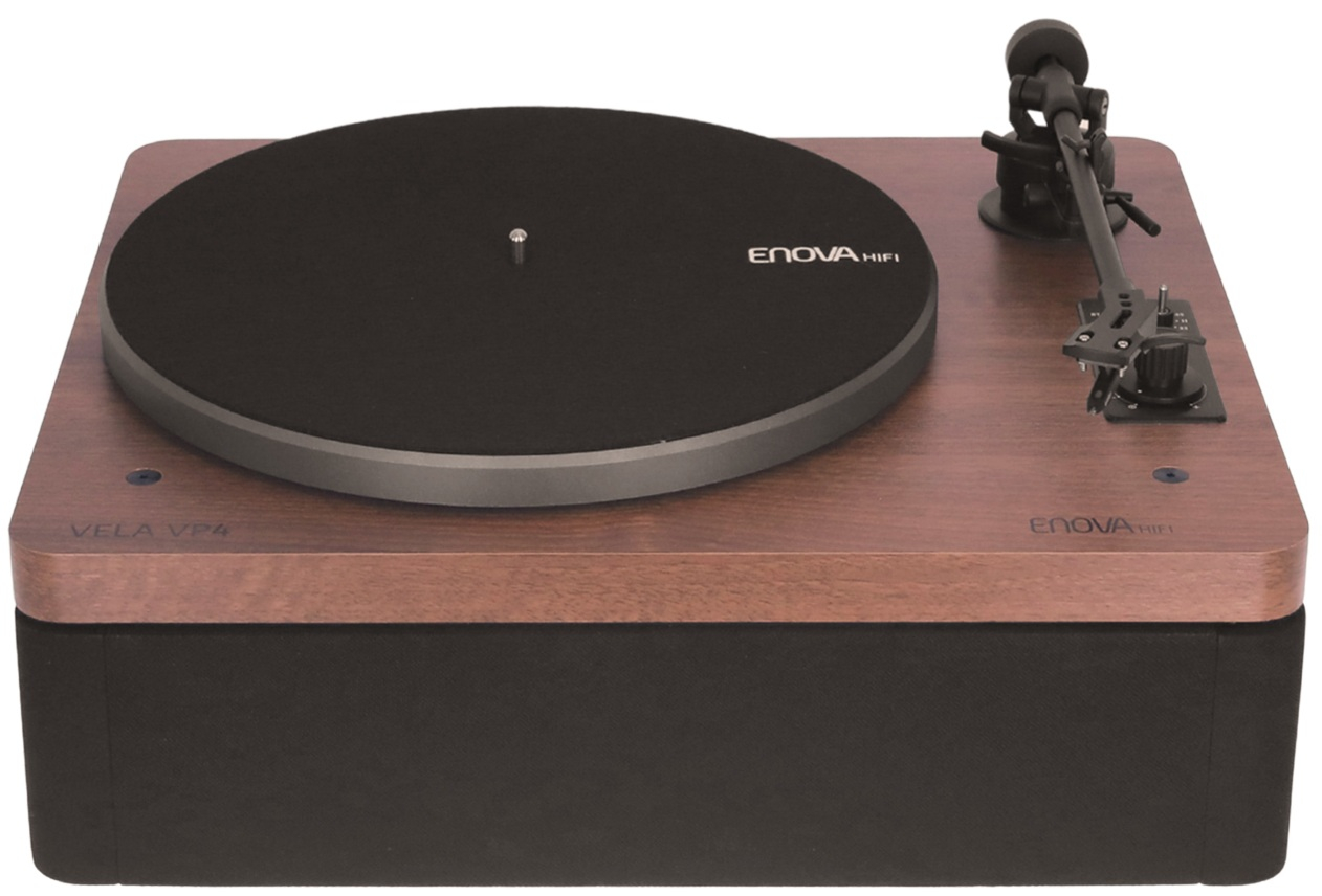 PLATINE VINYLE VINTAGE HIFI AVEC ENCEINTES INTERGREE 2X12 WATTS BLUETOOTH ENOVA VELA-VP4