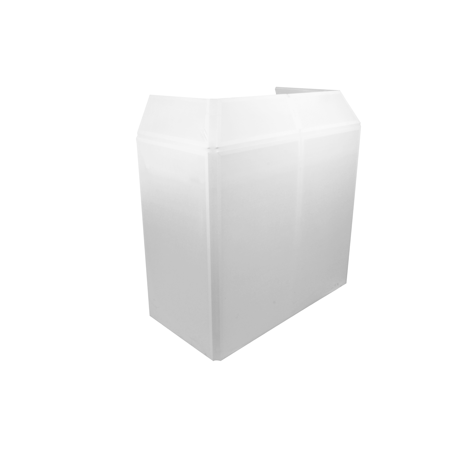 STAND DJ AVEC ÉTAGÈRE + LYCRA BLANC DIM 120 X 115 X 58 CM POWER ACOUSTICS DJBOOTHMWH