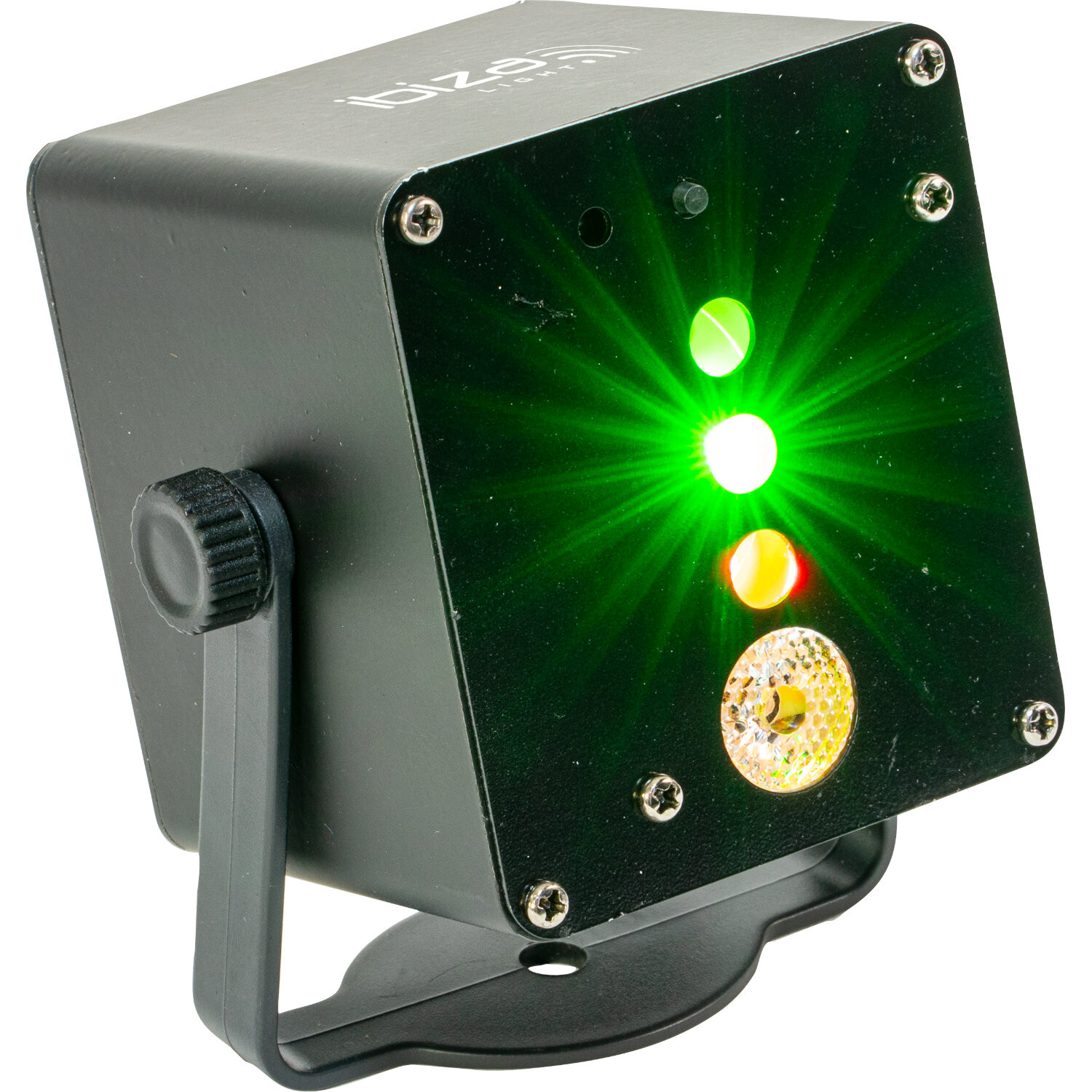 PROJECTEUR EFFET A LED 3W + LASER RGB MINIATURE SUR BATTERIE