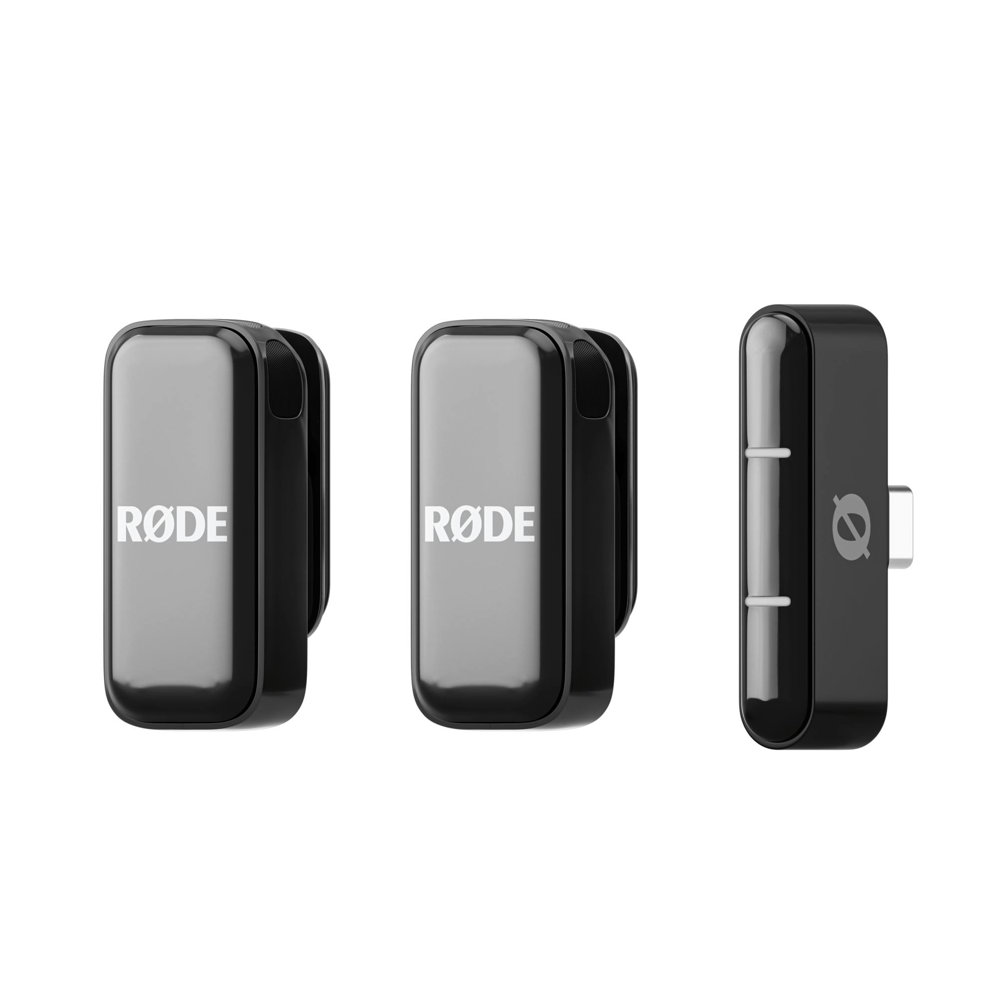 SYSTEME DE 2 MICROPHONE SANS FIL A PINCE POUR SMARTHPHONE AVEC ETUI ET RECEPTEUR PORT USB-C RODE-WIRELESS-MICRO