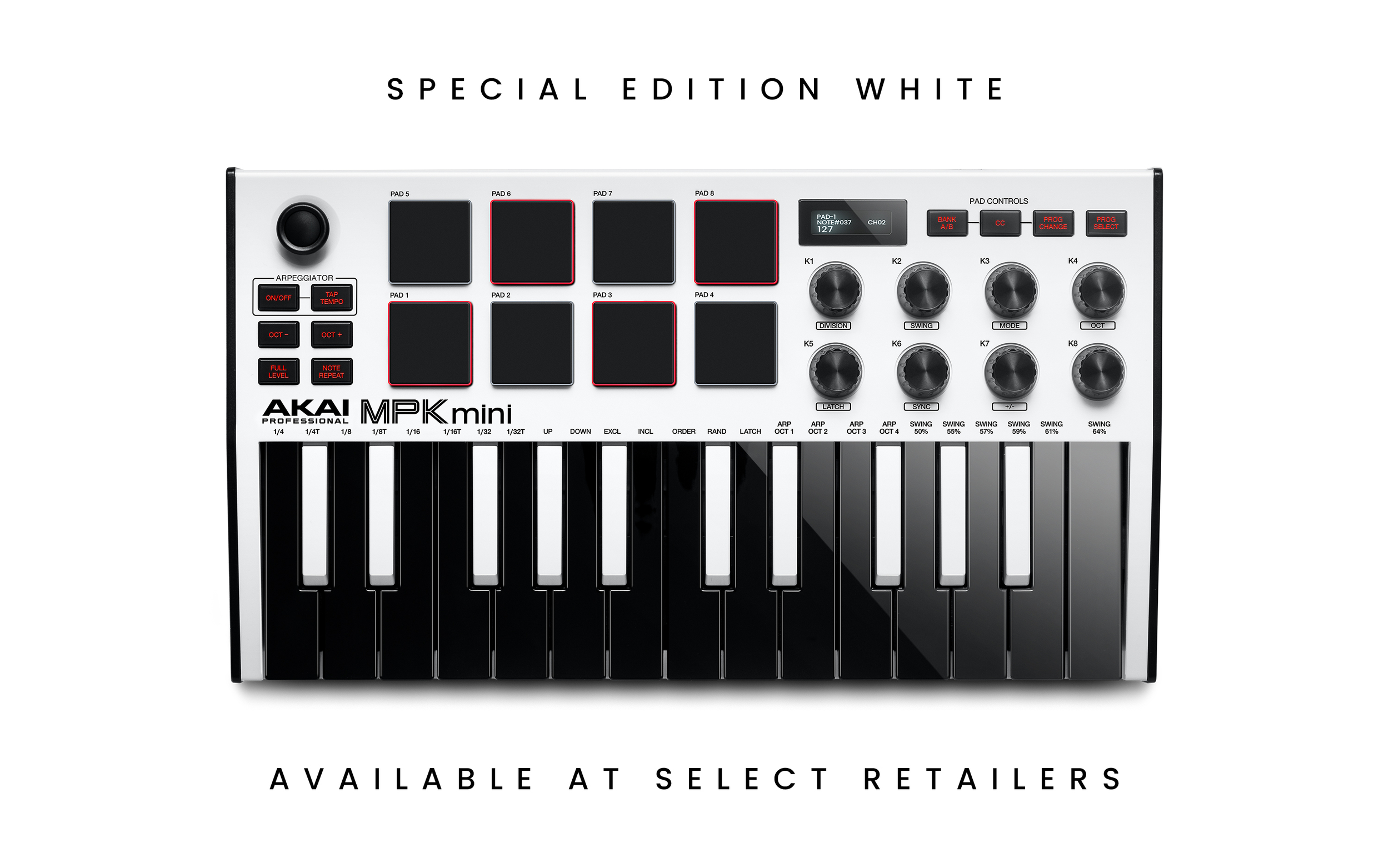 PIANO MPK-MINI 3 AKAI MPKMINI3-WHITE