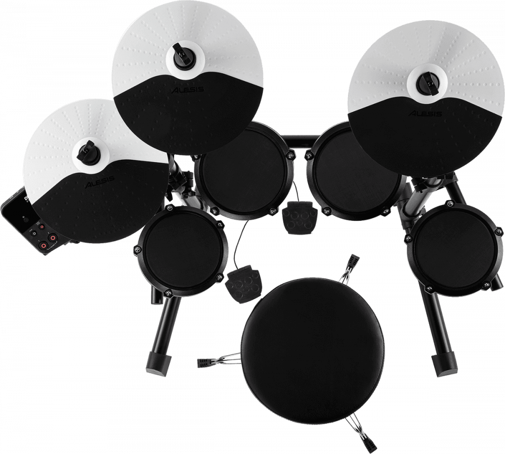 KIT BATTERIE 3 CYMBALES / 4 FUTS POUR ENFANT DE 3 à 8 ANS