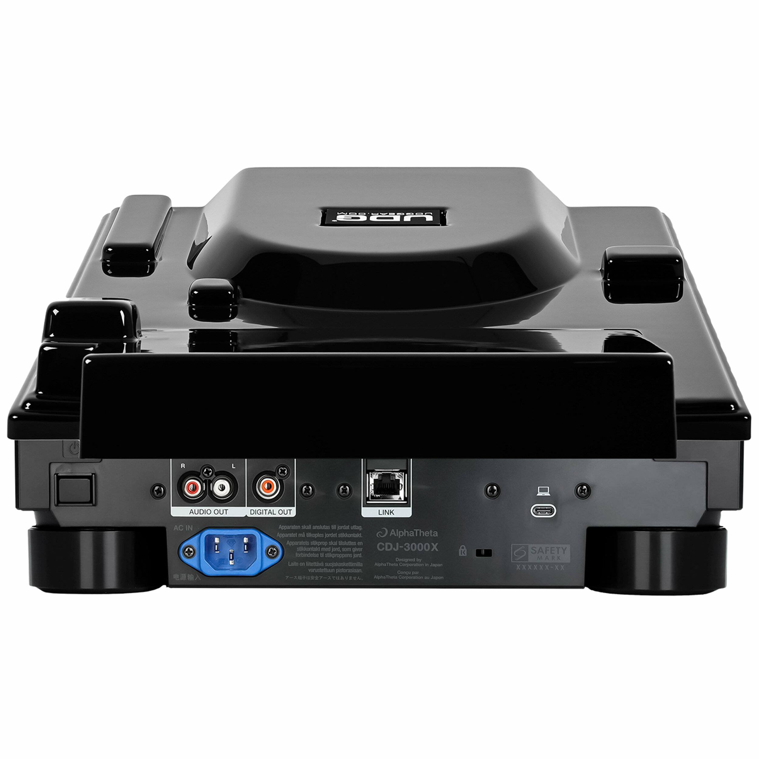 UDG U94130BL capot CDJ-3000X noir vue 3
