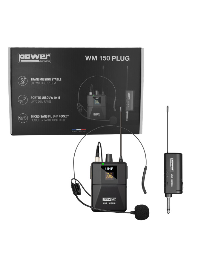 Power Acoustics - WMP 150 PLUG Micro sans fil UHF Pocket 6