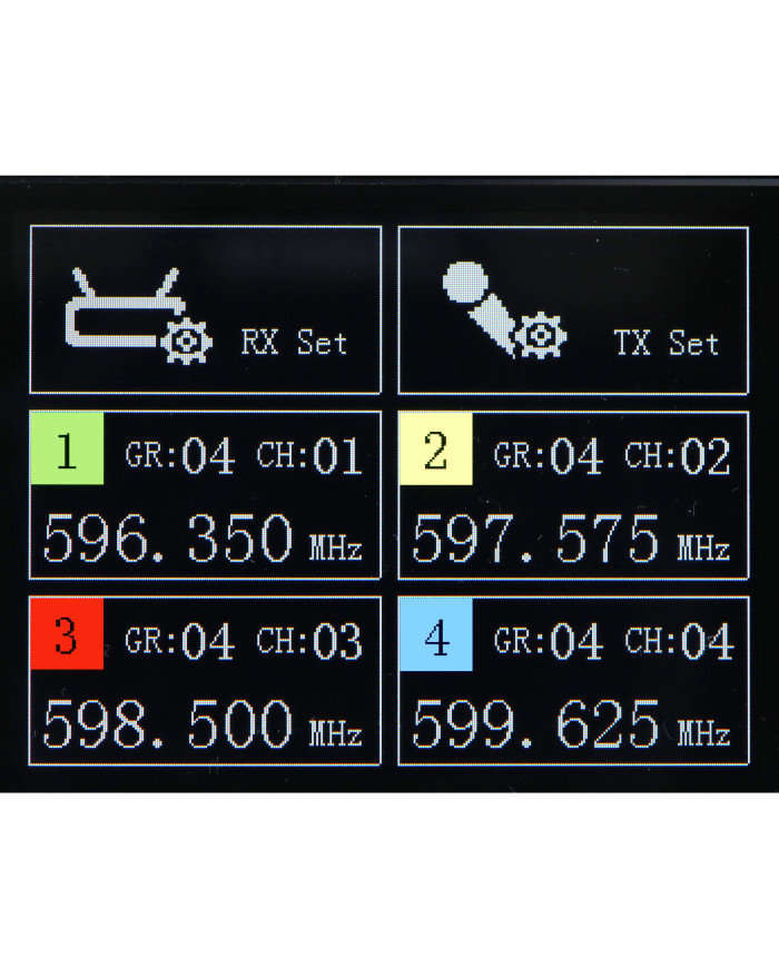 Definitive Audio - TD 400 MH/PT Système UHF True Diversity 4 canaux 9
