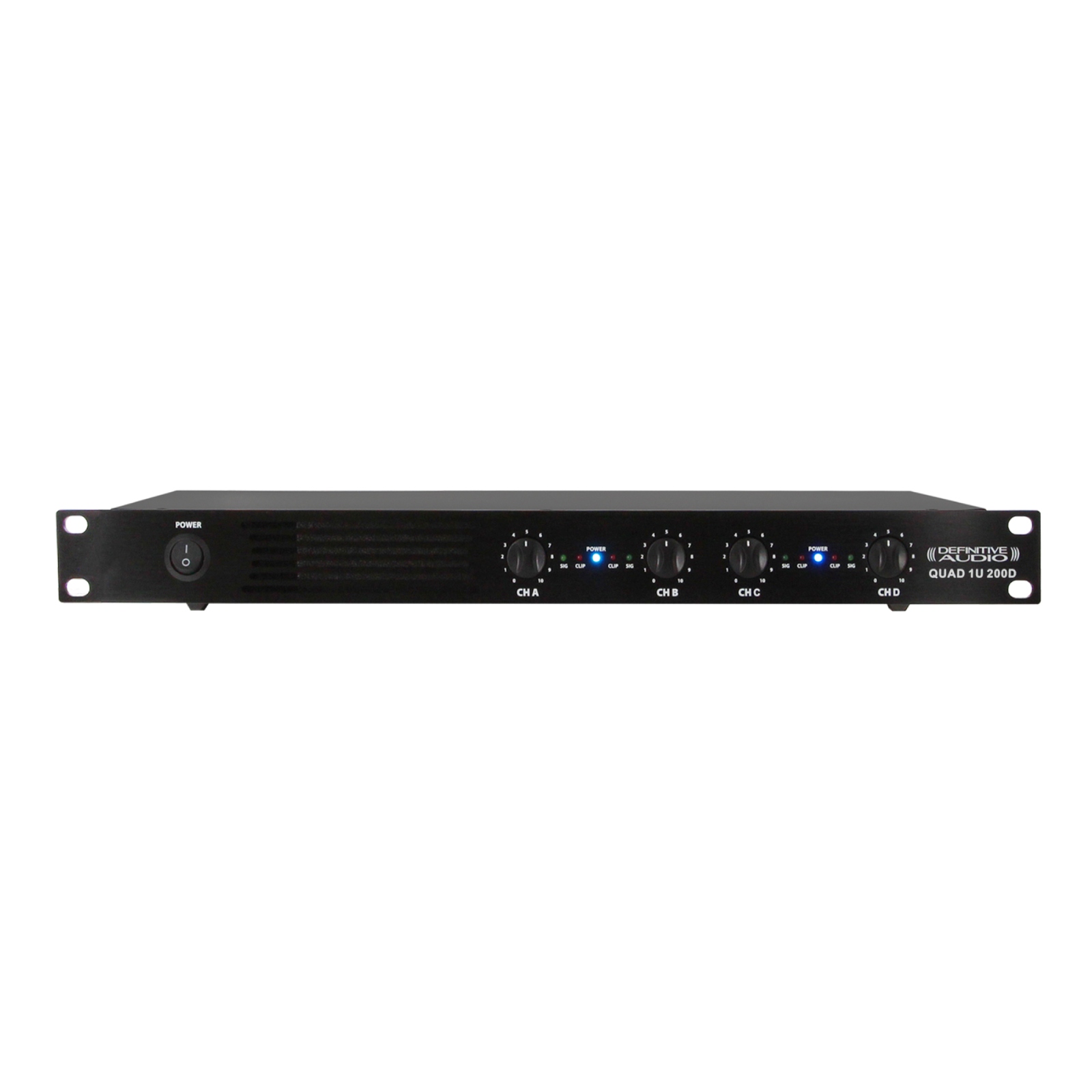 AMPLIFICATEUR PROFESSIONNELLE QUAD-1U-200D