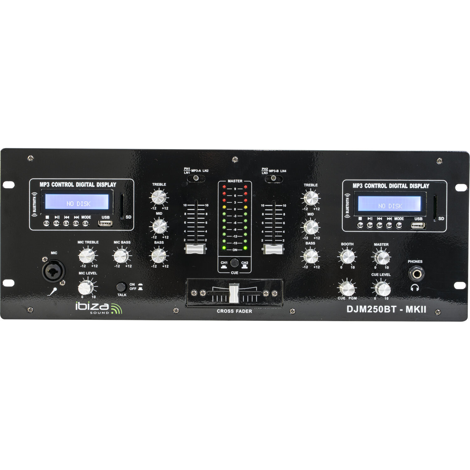 TABLE DE MIXAGE 2 CANAUX IBIZA DJM250BT-MKII