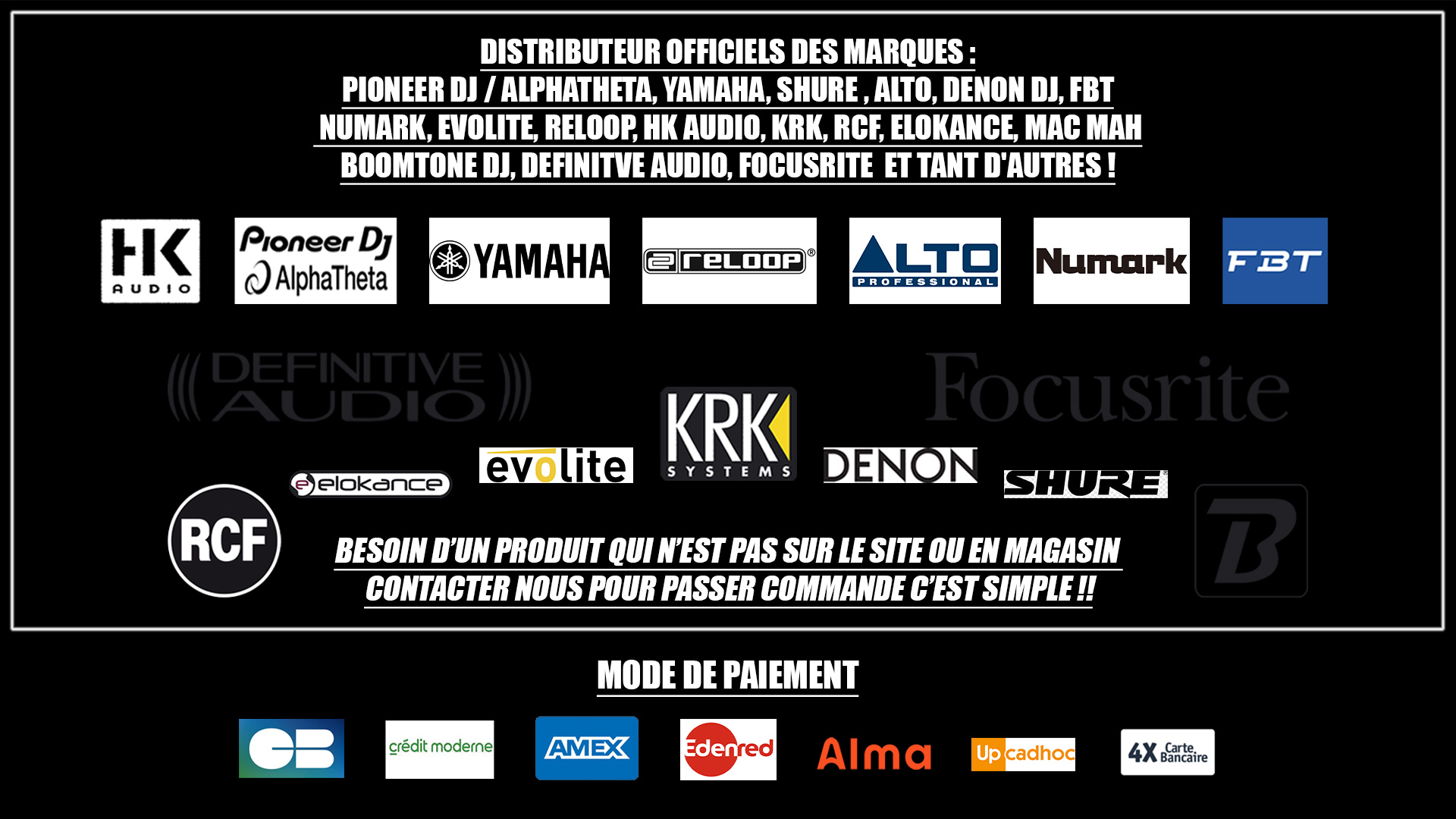 Moyens de paiement