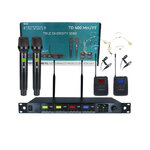Definitive Audio - TD 400 MH/PT Système UHF True Diversity 4 canaux 6
