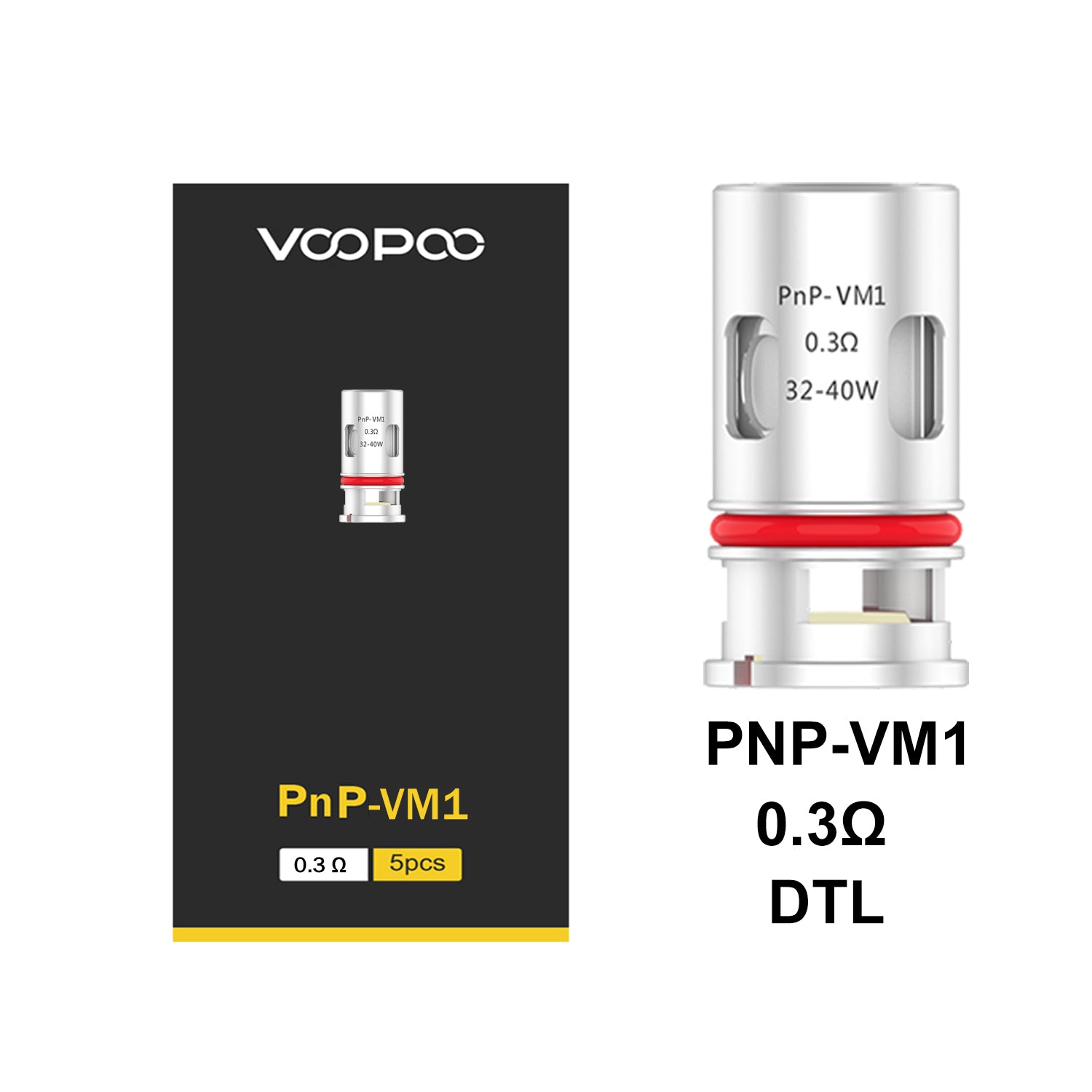 Résistances Voopoo PnP par 5