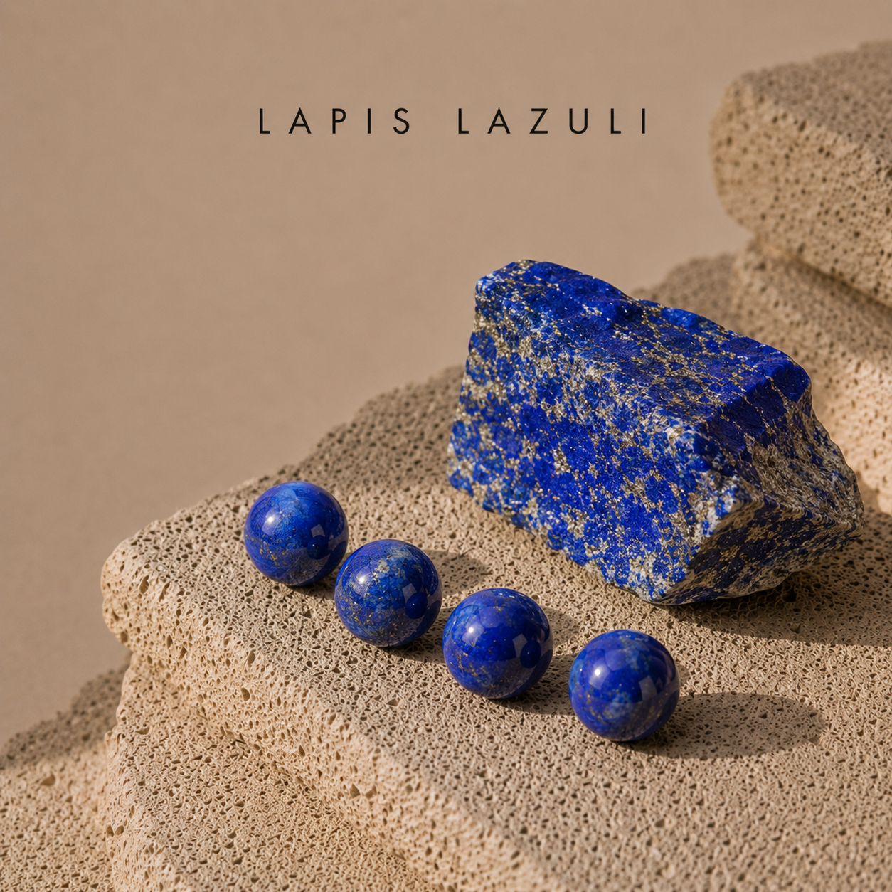 Pierre naturelle Lapis Lazuli bleue pour bracelet homme