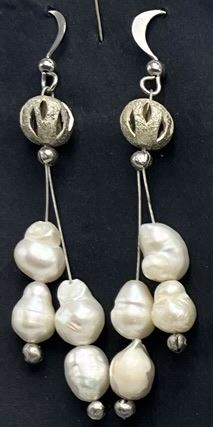 Boucles d'oreilles Perles d'eau douce