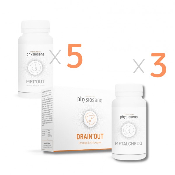pack-metaux-detox 3 mois -  Physiosens - Complements alimentaires