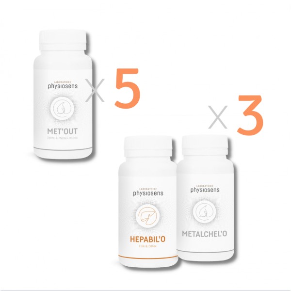 pack-metaux-detox hepato -  Physiosens - Complements alimentaires