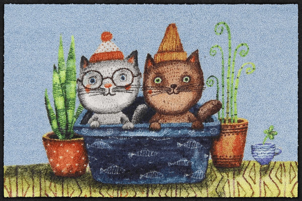 [SLD3330-050x075AX] Trouble-Cats - 050x075 cm (Cintre court)