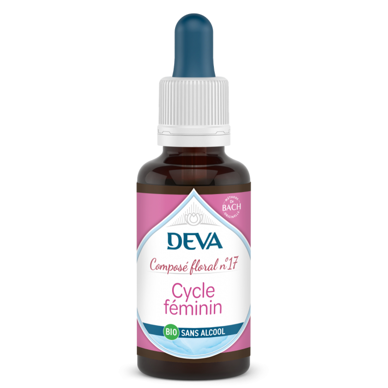 17-cycle-feminin -  Composé floral - Deva - 30ml - Sans alcool