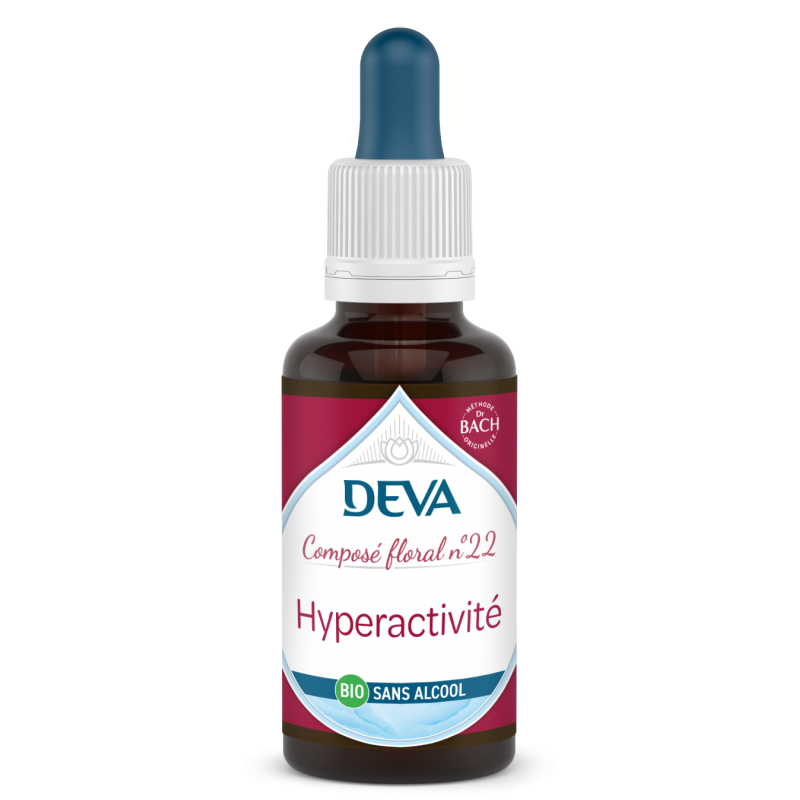 22-hyperactivite -  Composé floral - Deva - 30ml - Sans alcool