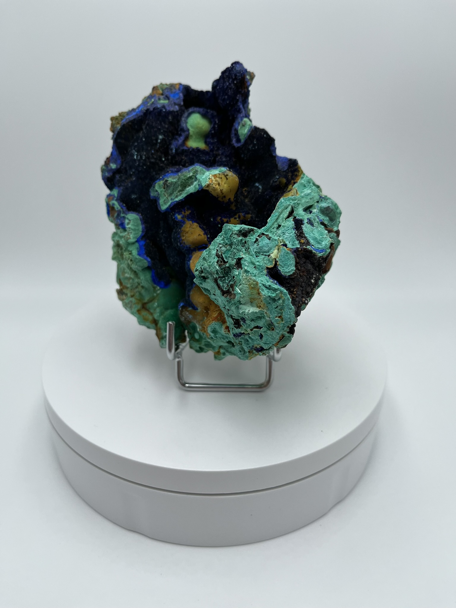 Azurite - Malachite face