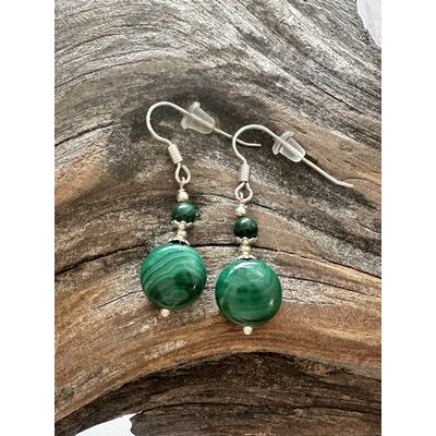 malachite Boucles d'oreilles