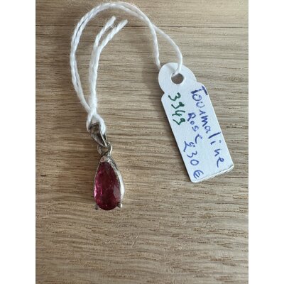 Pendentif - tourmaline rose