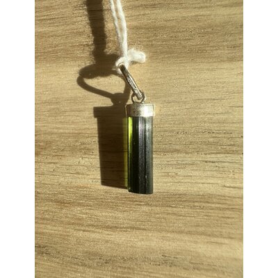 Pendentif tourmaline verte