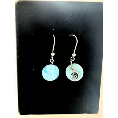 boucles d'oreilles larimar