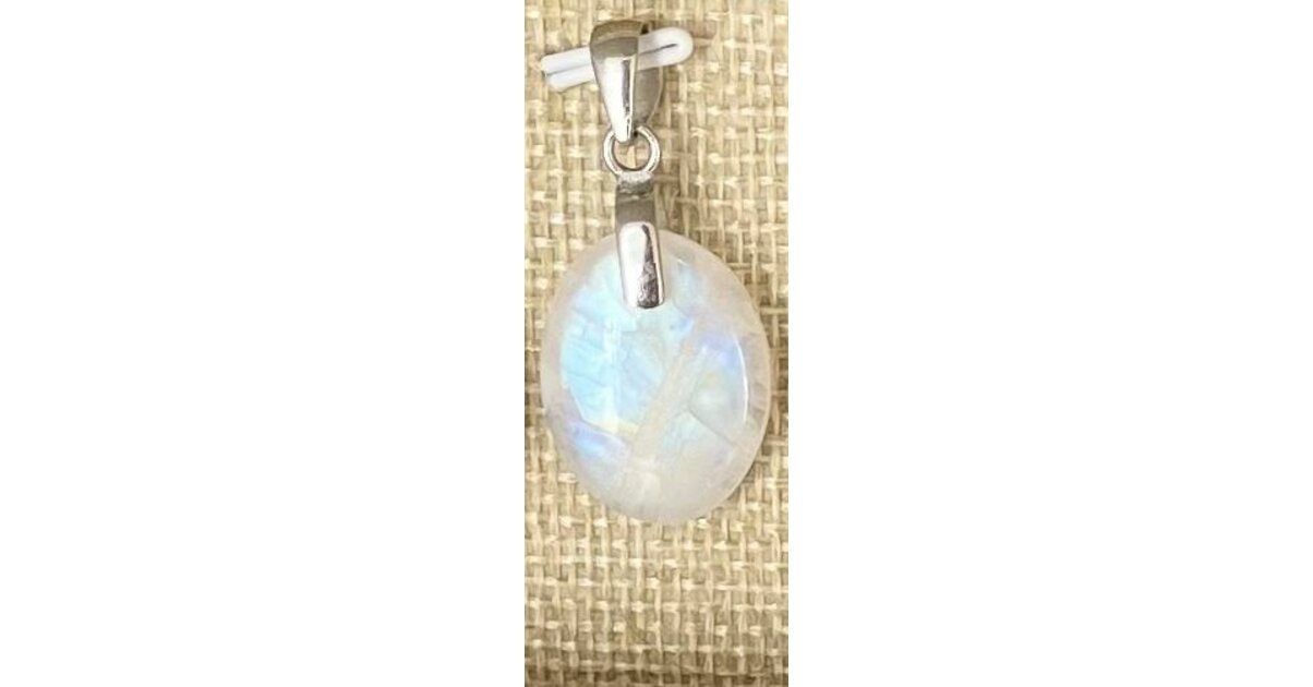 Pendentif Pierre De Lune - Bijou Spiritualité Harmonie Énergie Lithothérapie Femme