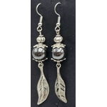 Boucles d'oreilles Hématite