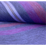 Couvre lit en laine dalpaga motif rayé bleu violet photo5 184096436441