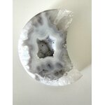 Agate cristalisée 1 blanche et grise