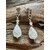 cristal de roche boucles d'oreilles