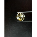 Natural citrine from Brazil round brilliant Citrine naturelle ronde 3.72ct facettage de précision