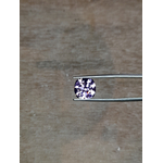 Améthyste naturelle du Brésil 3.4ct coussin carré facettée en France Natural amethyst square cushion