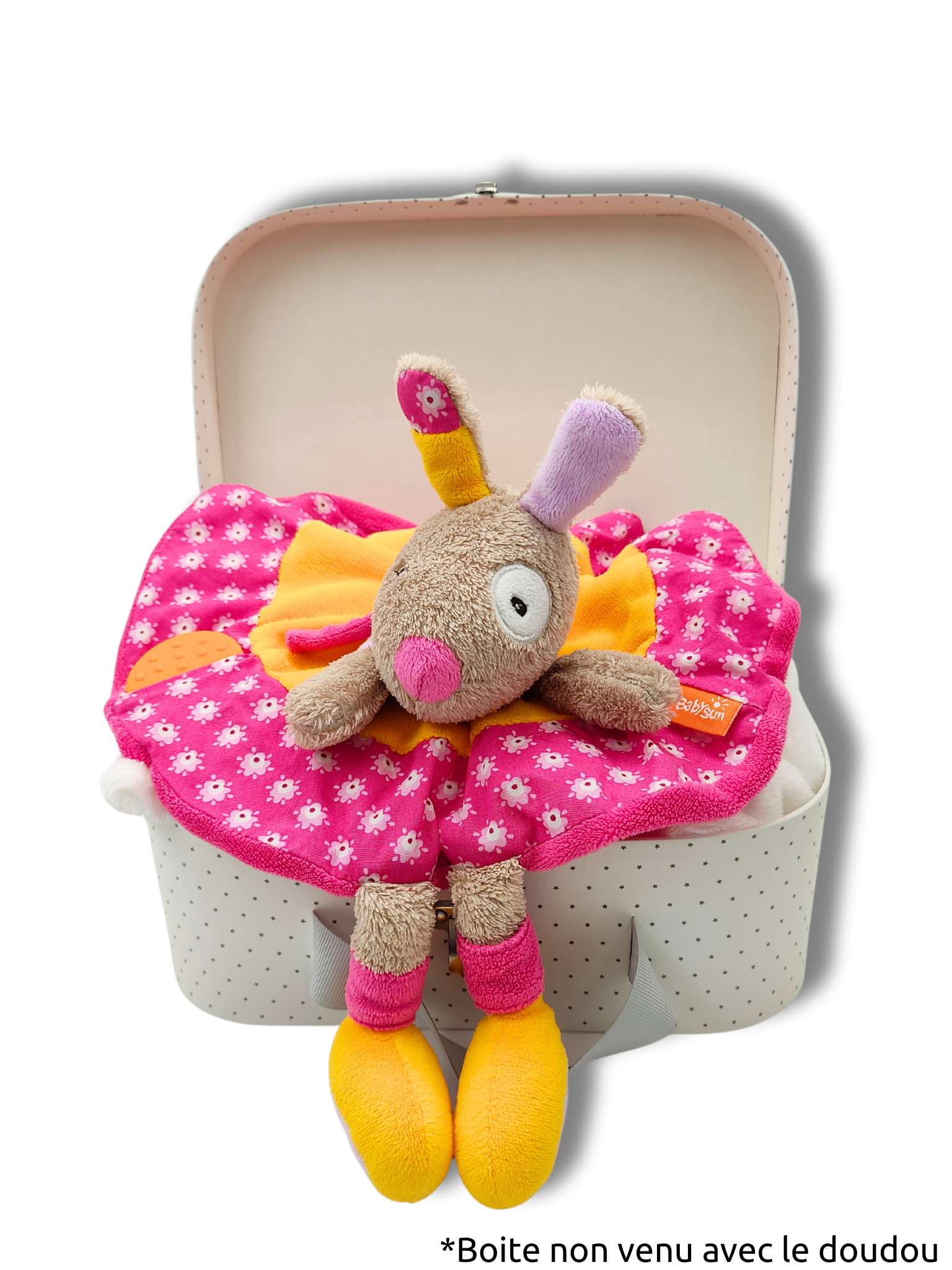 Tipou l\'adorable lapin- Doudou personnalisé