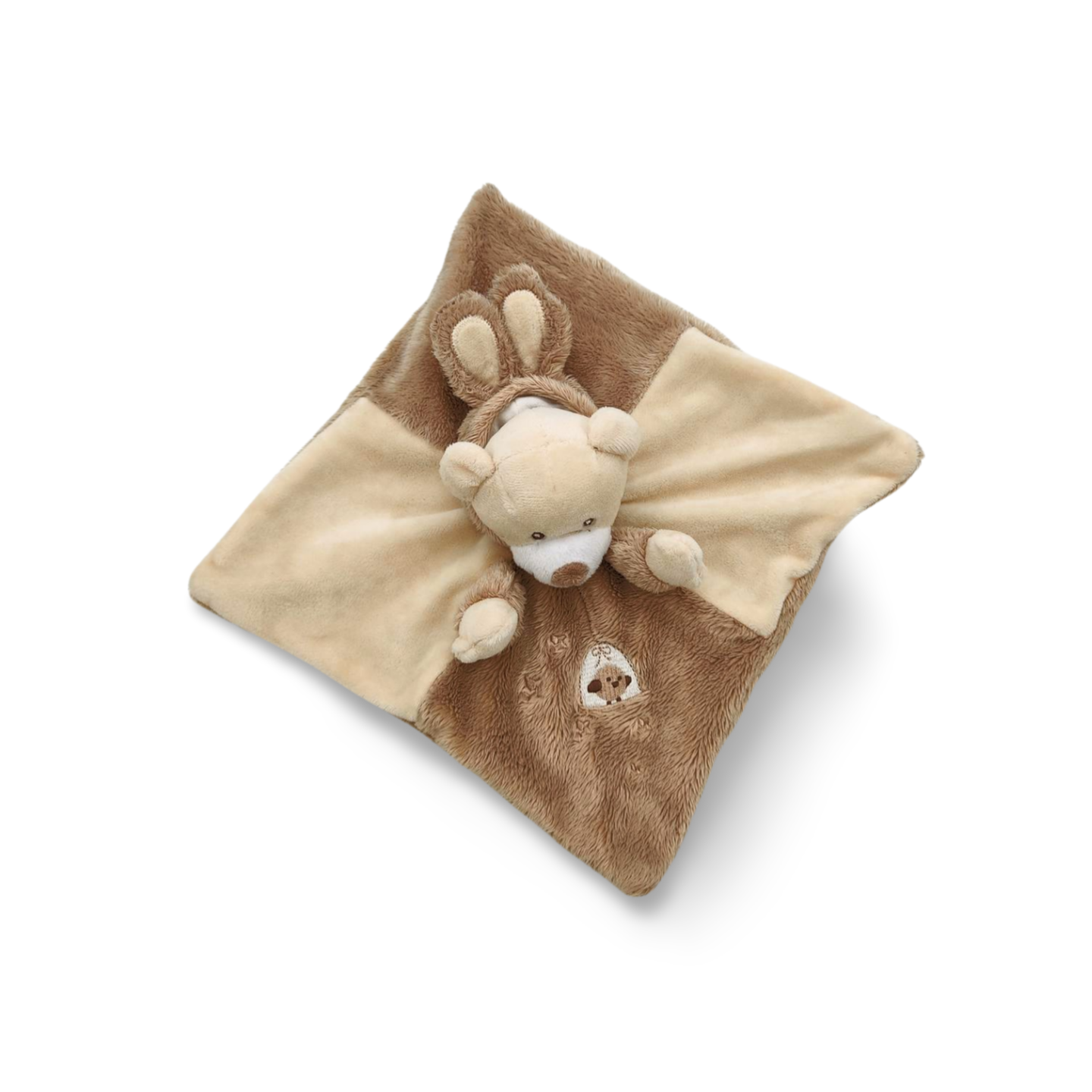 Doudou ours marron capuche (2)