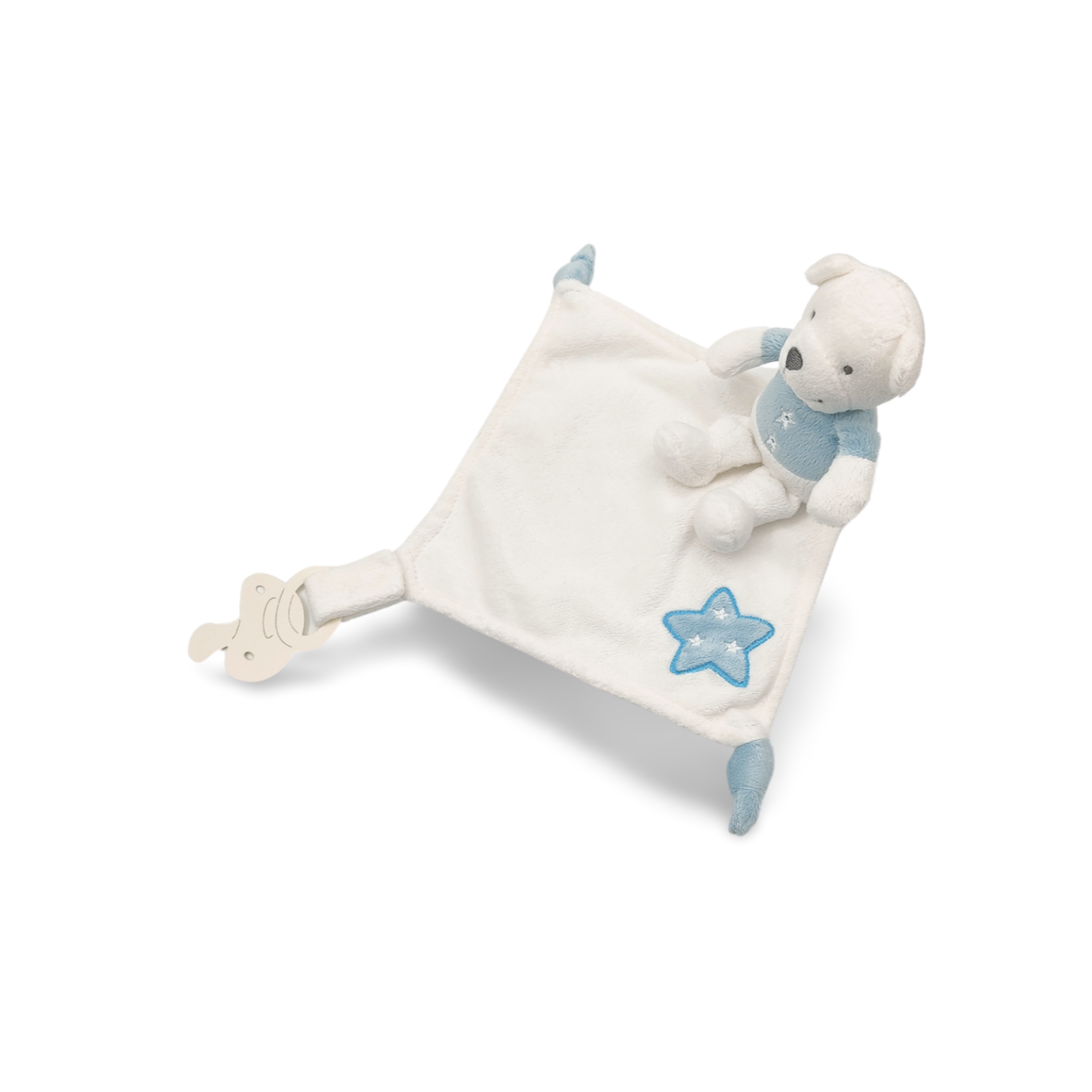 Doudou ours attache tétine