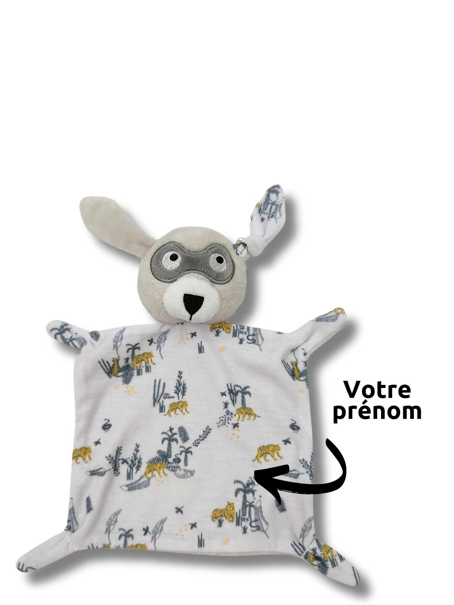 Doudou personnalisé prénom chien