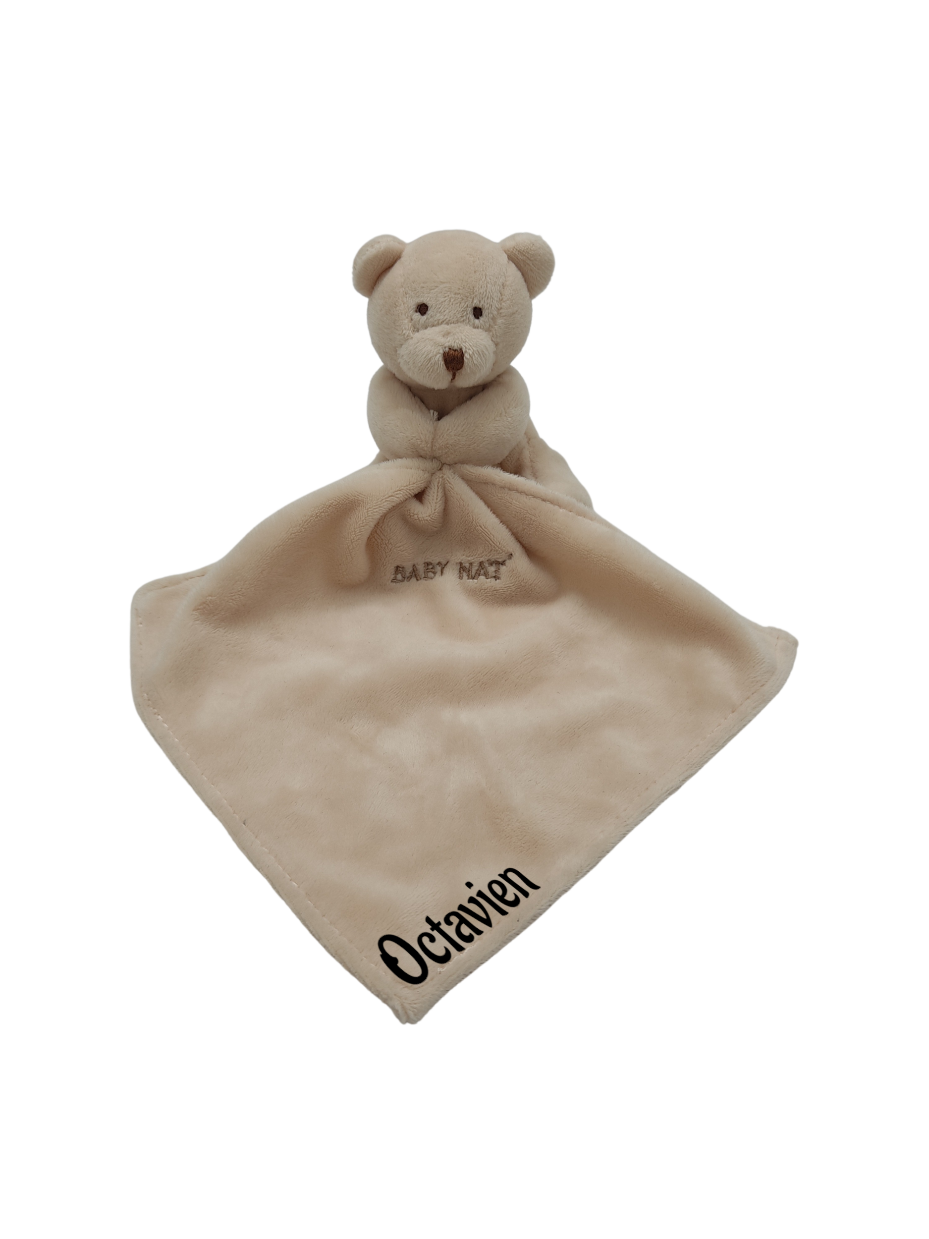 Doudou ours beige mouchoir BABY NAT