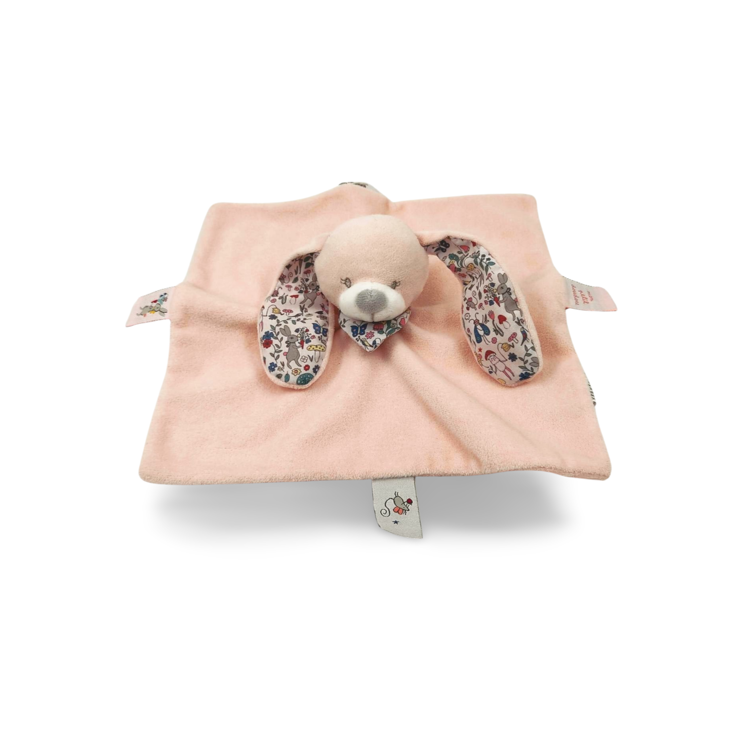 Doudou lapin rose plat Boutchou