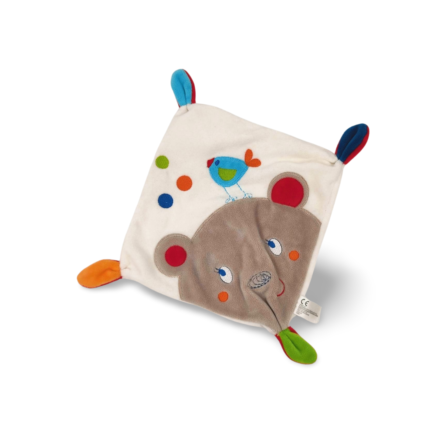 Doudou personnalisé ours plat carré Nicotoy