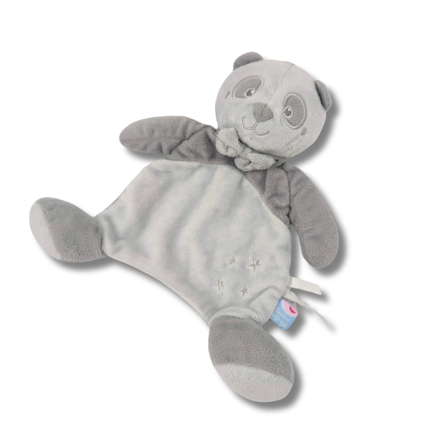 Doudou panda gris