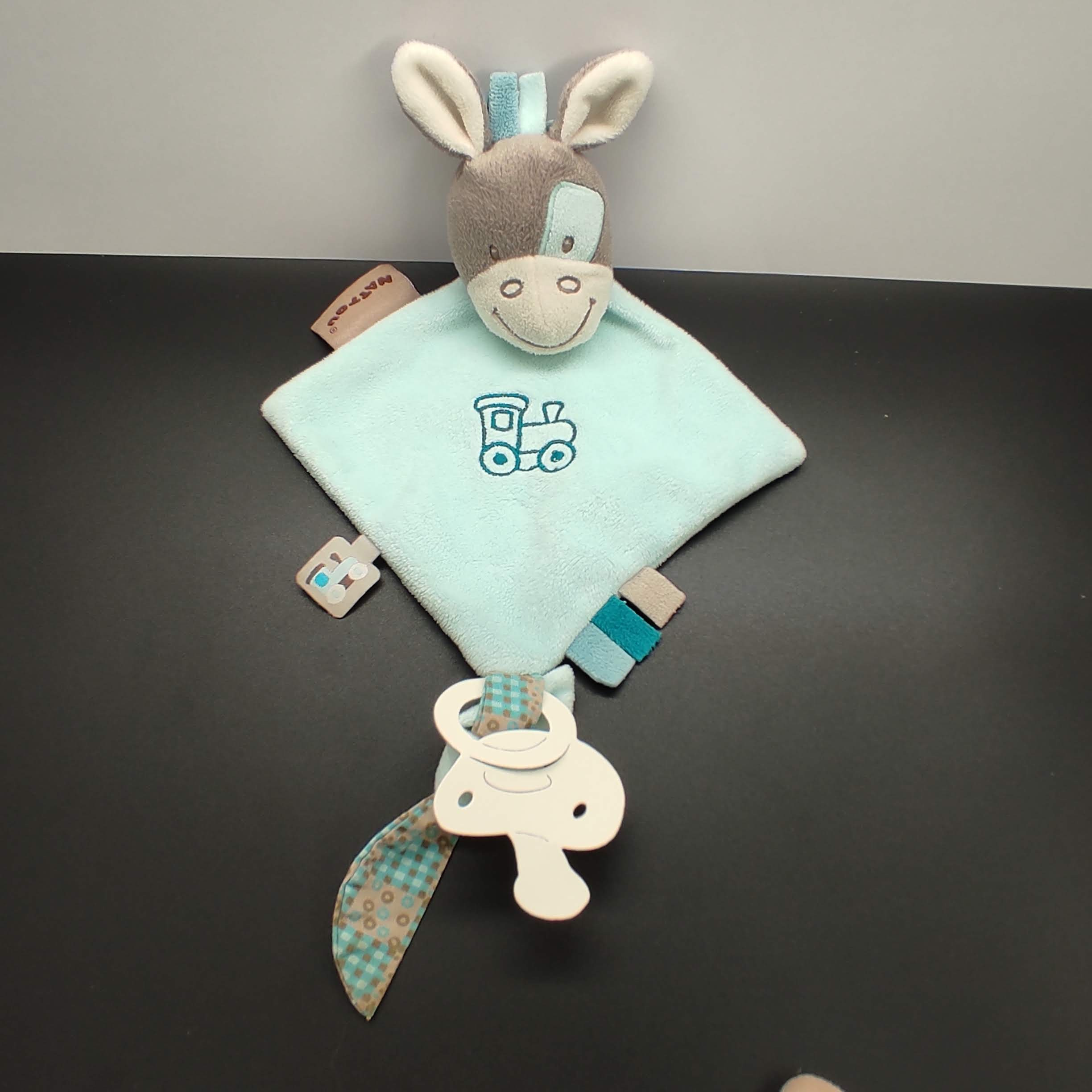 Doudou personnalisé âne