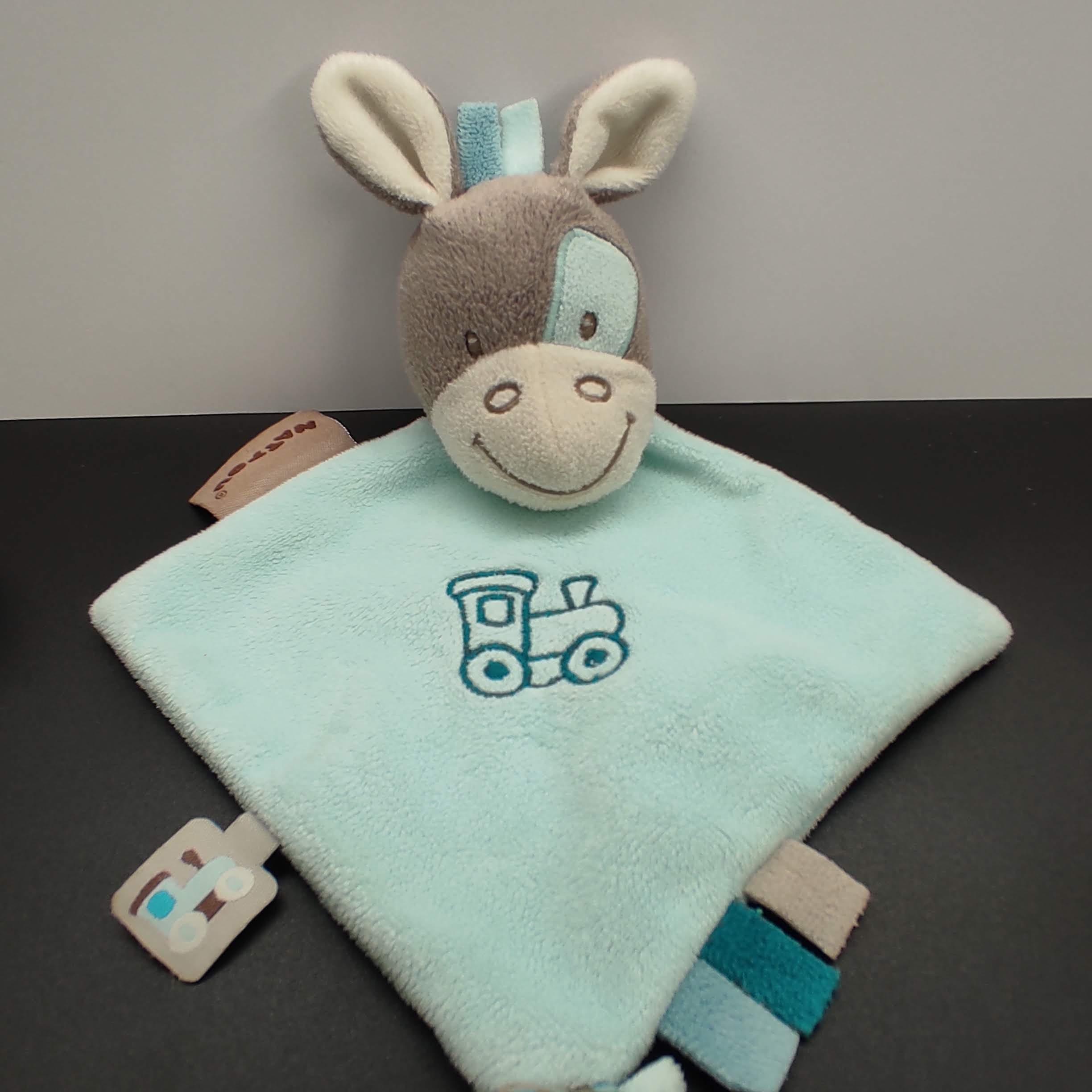 Doudou personnalisé âne