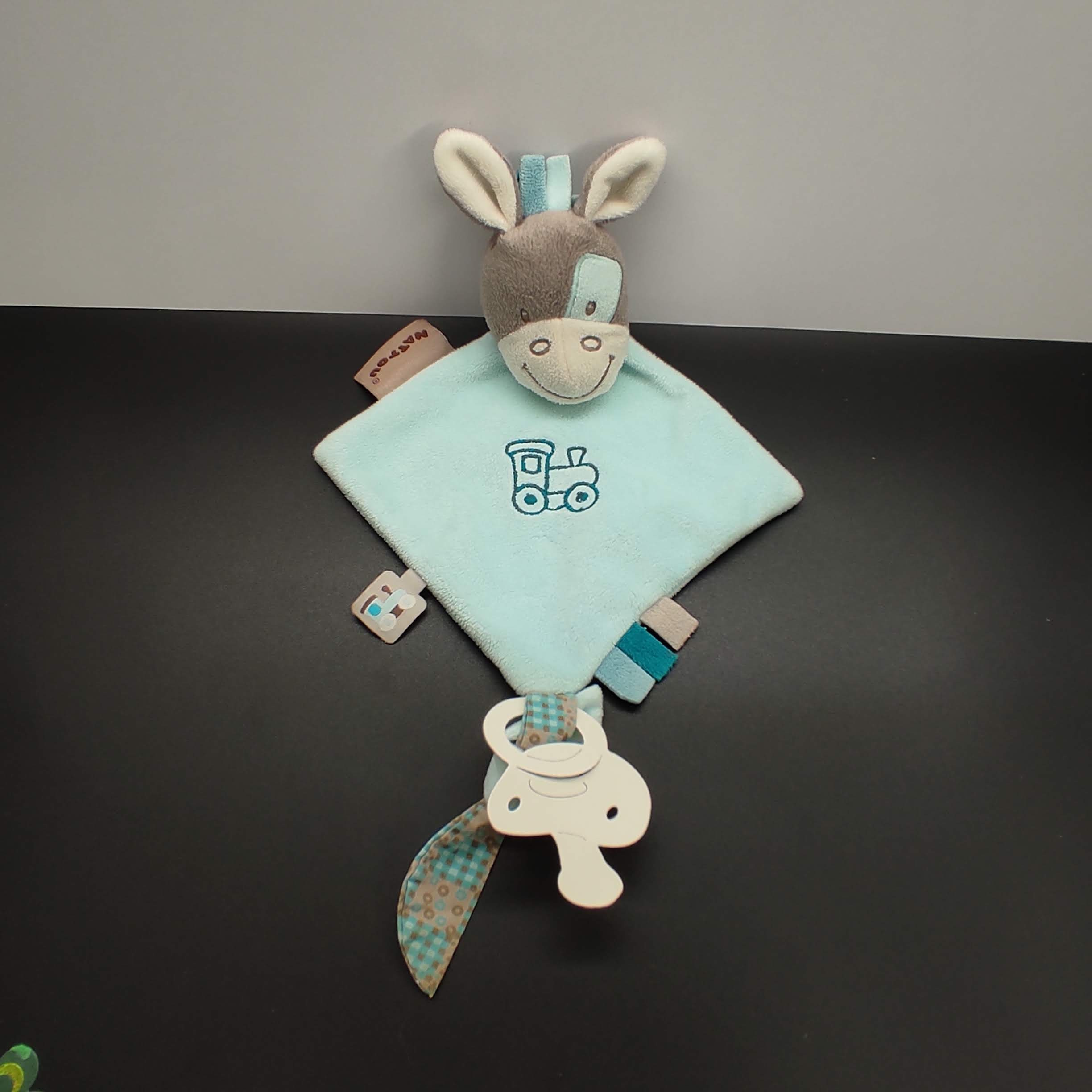 Doudou personnalisé âne