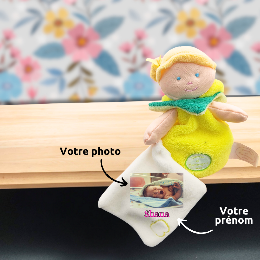 Pomeline la poupée pomme - Doudou personnalisé