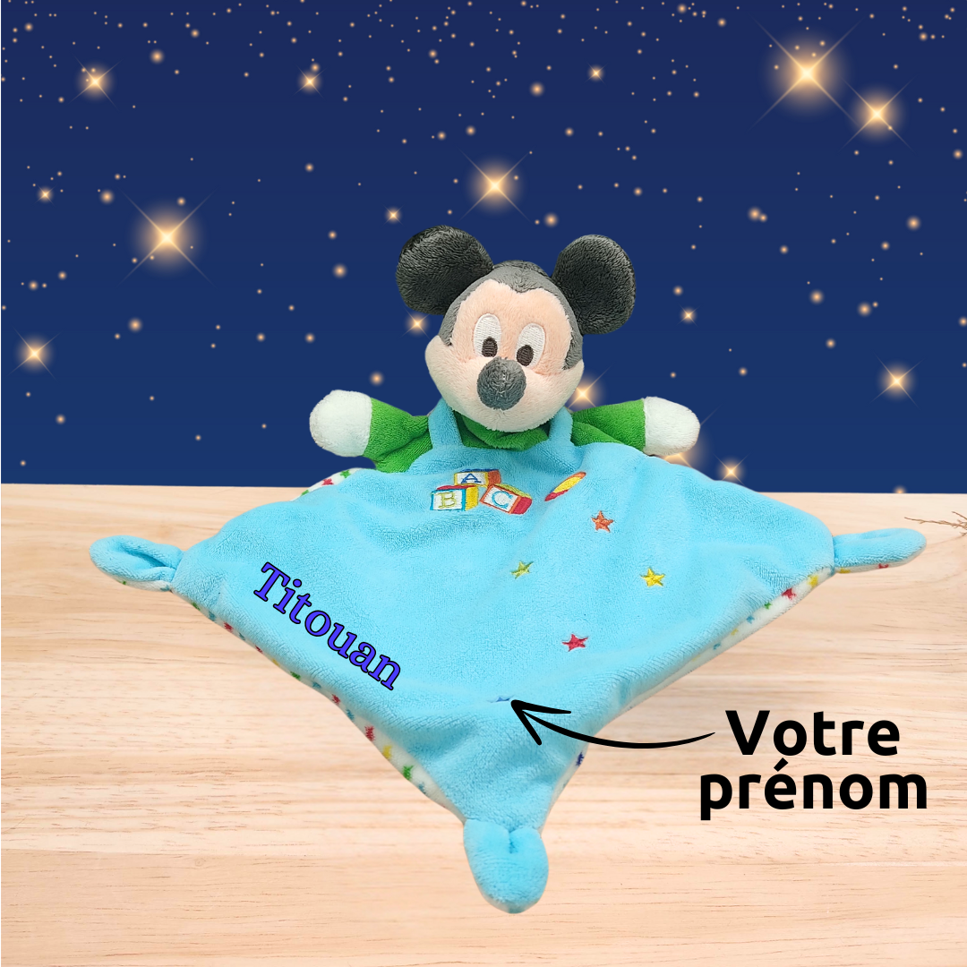 Doudou Mickey personnalisé