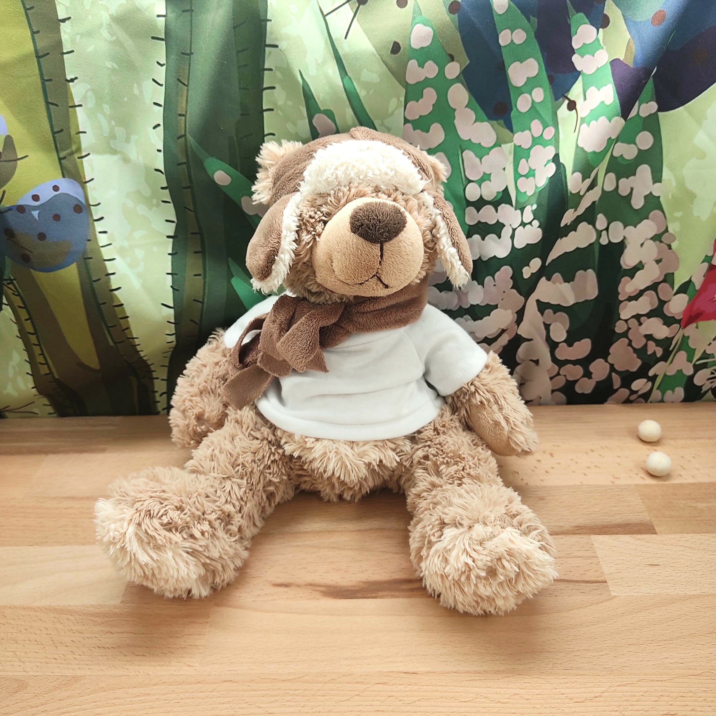 Peluche ours t shirt personnalisé