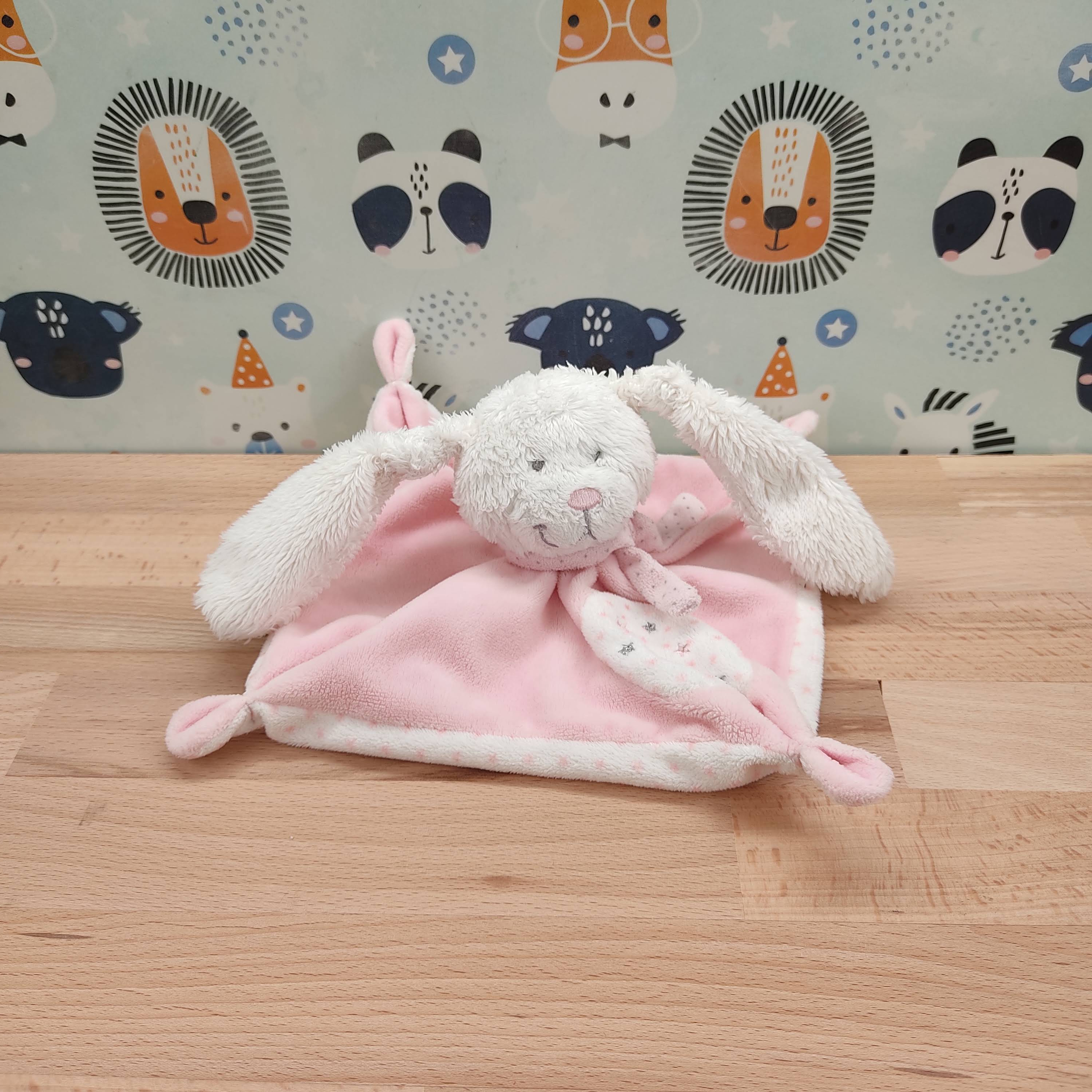 Doudou lapin rose