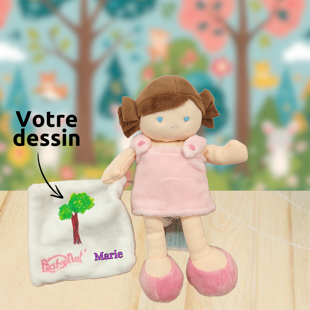 Cookie la poupée pétillante – Doudou personnalisable