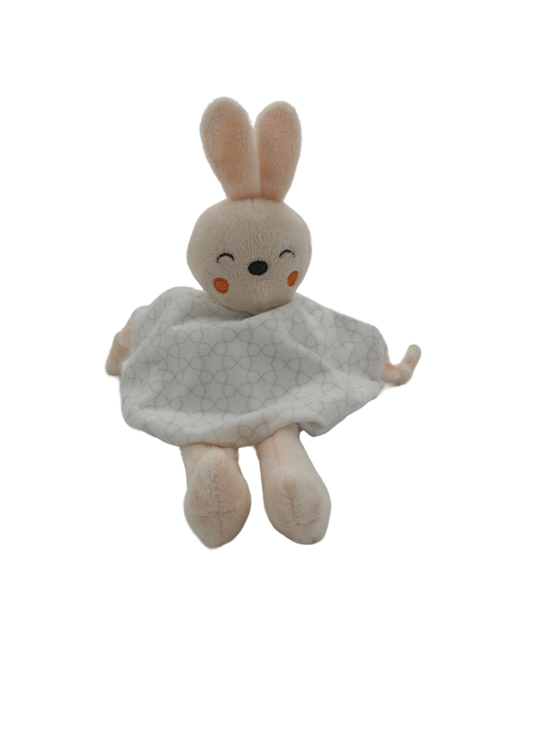 Doudou lapin plat Tom et kiddy